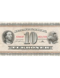 Danemark 10 kroner 1966