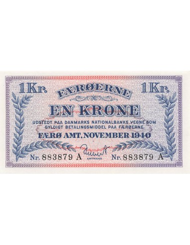 Iles Féroé 1 krone 1940