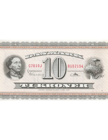 Danemark 10 kroner 1961