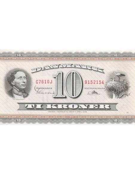 Danemark 10 kroner 1961