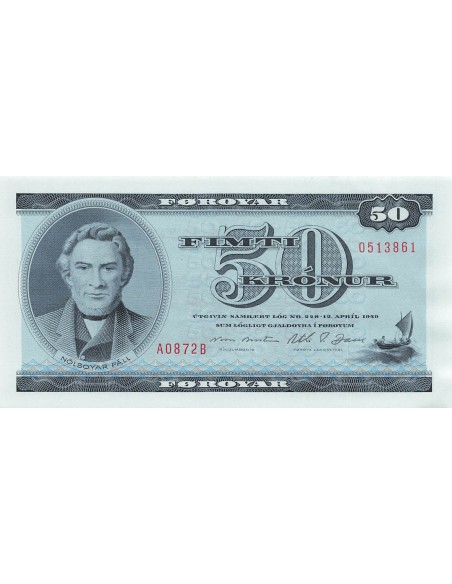 Iles Féroé 50 kronur 1987