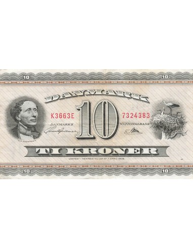 Danemark 10 kroner 1966