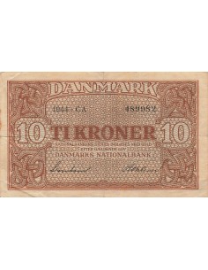 Danemark 10 kroner 1944