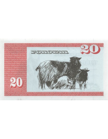 Iles Féroé 20 kronur 1987