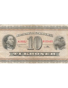 Danemark 10 kroner 1968