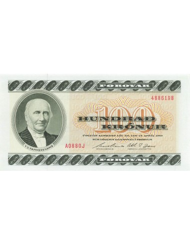 Iles Féroé 100 kronur 1988