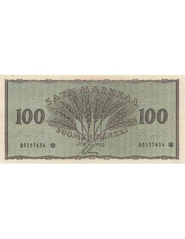 Finlande 100 marka 1955