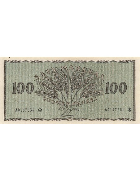 Finlande 100 marka 1955