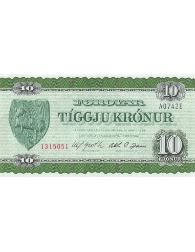 Iles Féroé 10 kronur 1978