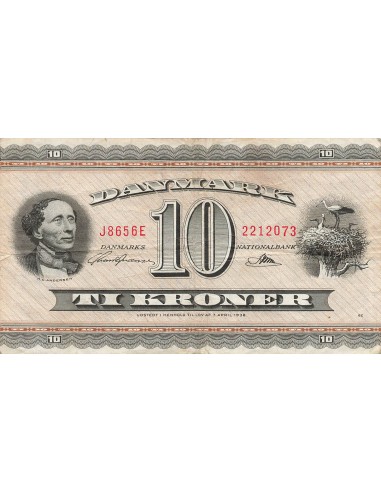 Danemark 10 kroner 1965