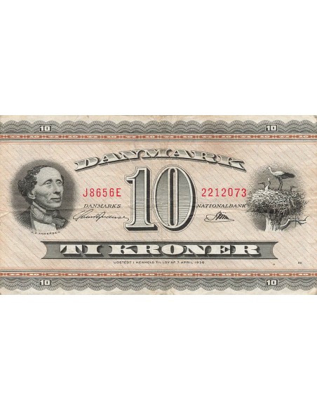Danemark 10 kroner 1965