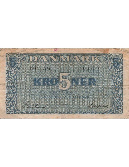 Danemark 5 kroner 1944