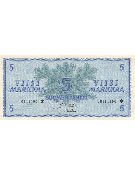 Finlande 5 marka 1963