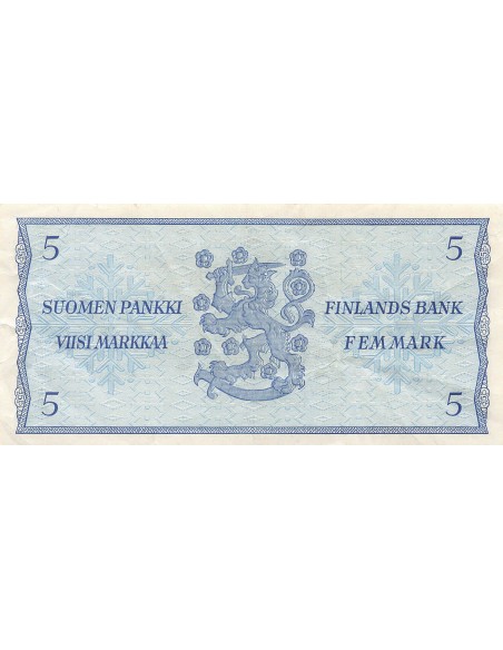 Finlande 5 marka 1963