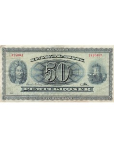 Danemark 50 kroner 1956
