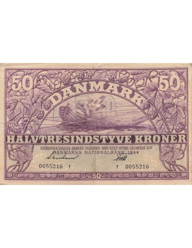 Danemark 50 kroner 1944