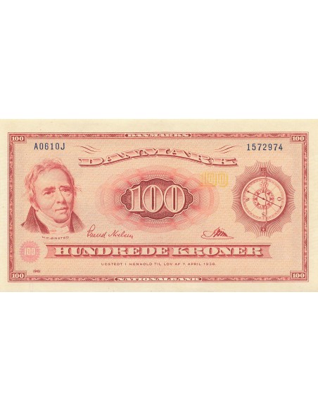Danemark 100 kroner 1961