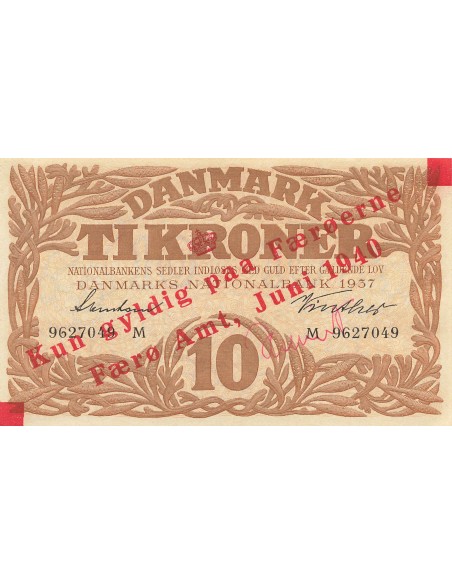 Iles Féroé 10 kroner 1940