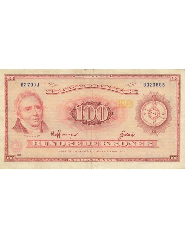 Danemark 100 kroner 1970