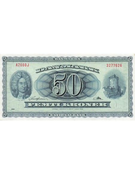 Danemark 50 kroner 1966