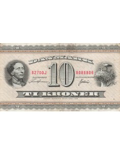 Danemark 10 kroner 1968