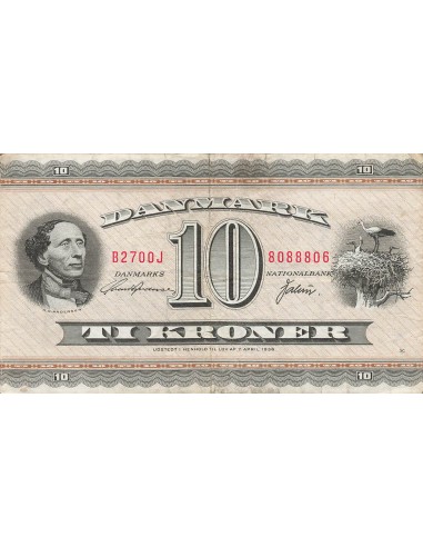 Danemark 10 kroner 1968