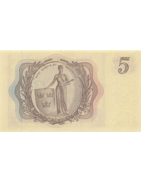 Suède 5 kronor 1963