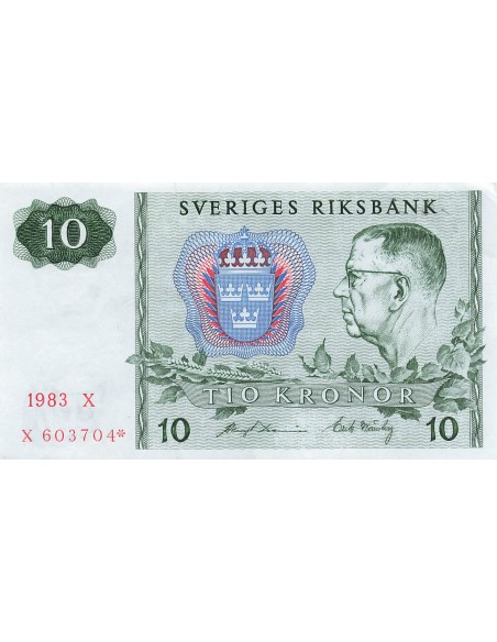 Suède 10 kronor 1983