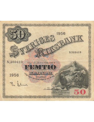 Suède 50 kronor 1956