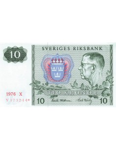 Suède 10 kronor 1976