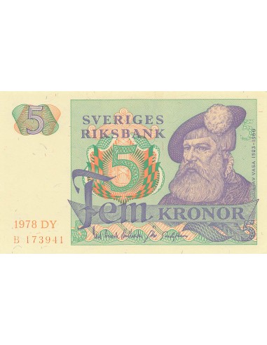 Suède 5 kronor 1978