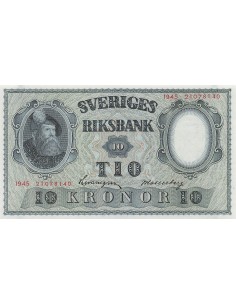 Suède 10 kronor 1945