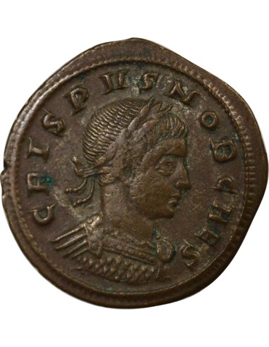 Rome Empire Crispus Voeux Quinquennaux 1 nummus Cuivre 320-322 Aquilée