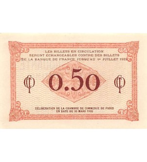 Chambre De Commerce De Paris - 50 Centimes 1920 2
