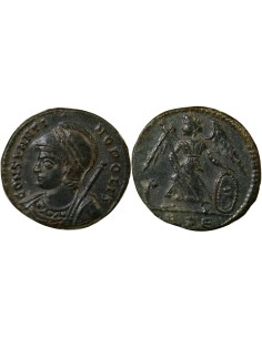Rome Empire Commemoration de Constantinople 1 nummus Cuivre 330 R Rome
