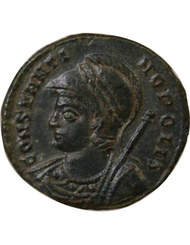 Rome Empire Commemoration de Constantinople 1 nummus Cuivre 330 R Rome