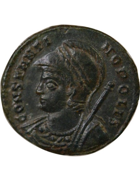 Rome Empire Commemoration de Constantinople 1 nummus Cuivre 330 R Rome
