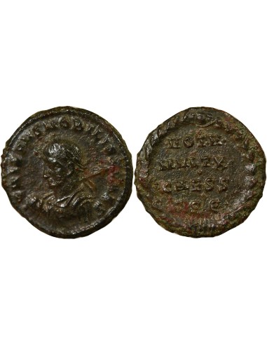 Rome Empire Crispus Voeux Quinquennaux 1 nummus Cuivre 318-319 Thessalonique