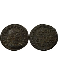 Rome Empire Crispus Voeux Quinquennaux 1 nummus Cuivre 318-319 Thessalonique