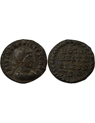 Rome Empire Crispus Voeux Quinquennaux 1 nummus Cuivre 318-319 Thessalonique