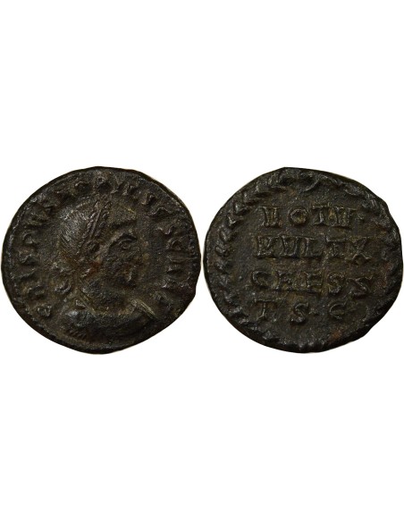 Rome Empire Crispus Voeux Quinquennaux 1 nummus Cuivre 318-319 Thessalonique