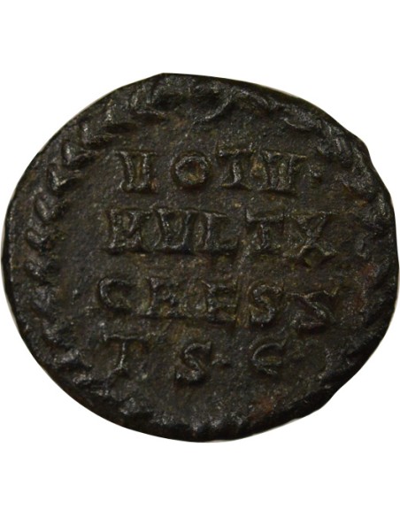 Rome Empire Crispus Voeux Quinquennaux 1 nummus Cuivre 318-319 Thessalonique