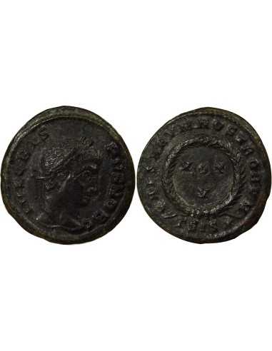 Rome Empire Crispus Voeux Quinquennaux 1 nummus Cuivre 320-321 Siscia