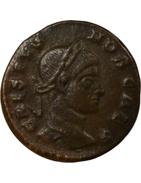Rome Empire Crispus Voeux Quinquennaux 1 nummus Cuivre 321 Arles