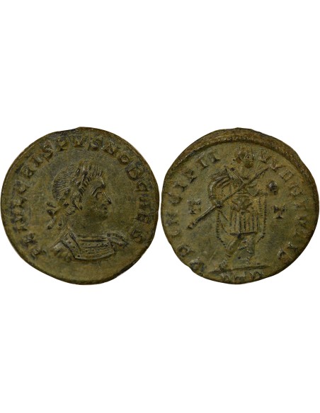 Rome Empire Crispus Prince de la Jeunesse 1 nummus Cuivre 317-318 Trèves