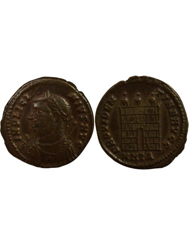 Rome Empire Licinius Ier Porte de Camp 1 nummus Cuivre 317 Héraclée