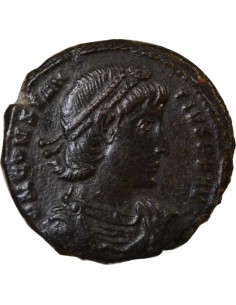 Rome Empire Constance II Phénix sur Globe 1 nummus Cuivre 349 Constantinople 2