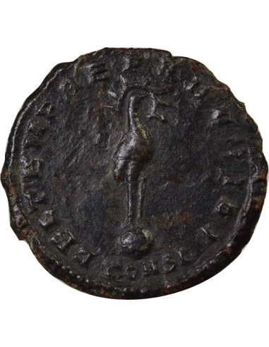 Rome Empire Constance II Phénix sur Globe 1 nummus Cuivre 349 Constantinople