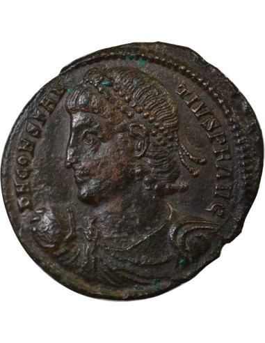 Rome Empire Constance II Empereur & Captifs 1 maiorina Cuivre 348-351 Constantinople