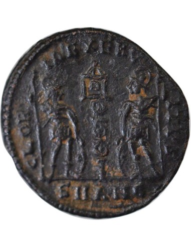 Rome Empire Constance II Soldats & Etendard 1 nummus Cuivre 337-341 Antioche